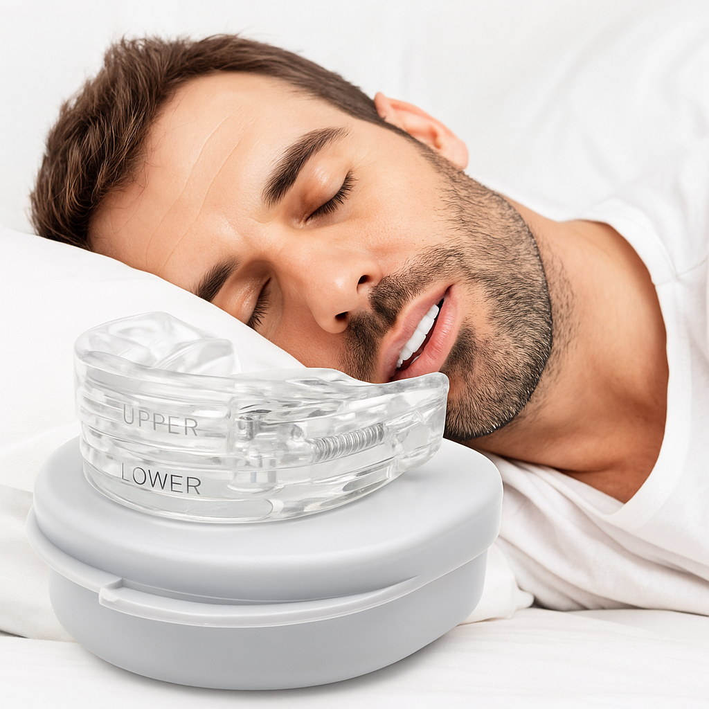 SleepGuard™ Adjustable Anti-Snoring Device – Quiet Nights & Restful Sleep
